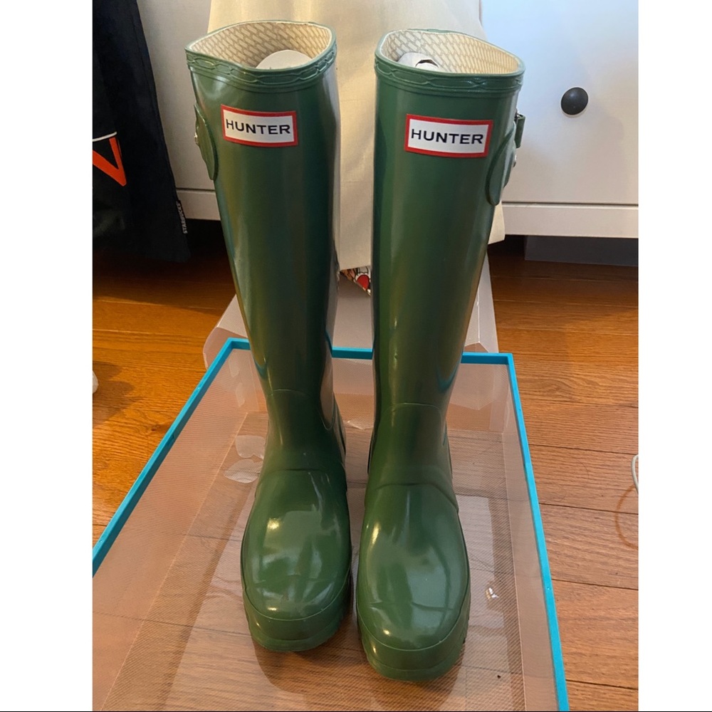 Hunter Rain Boots - Olive Green